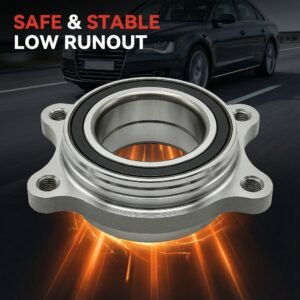 HJDP Front Axle Hub Assembly 4H0498625 Integrated Flange Compatible With Audi A4 B8 B9 Q5 Wheel hub bearings