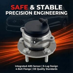 HJDP Rear Axle Hub for 15-21 Kia Sedona, 5 Bolt Flange W/ABS Sensor Fits 52750A9000 - 512556 Rear Wheel Bearing Hub Assembly