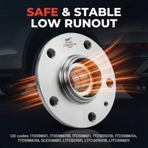 HJDP High Precision 5GD598611 Rear Axle Hub Assembly Kits Compatible With Skoda Octavia Superb Audi Q3 for Wheel Hub Bearings