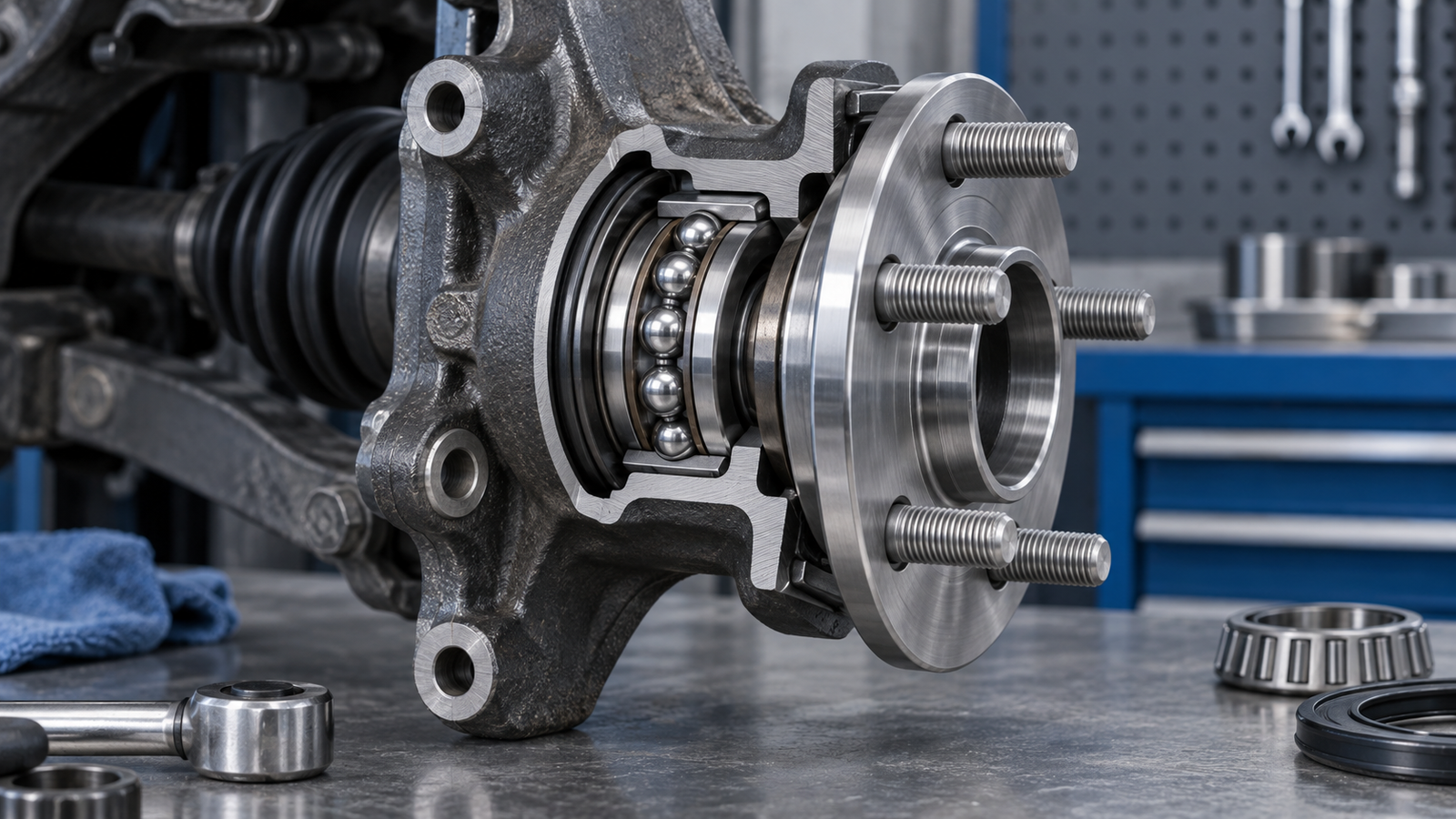 Illustrated wheel bearing guide for vehicle owners